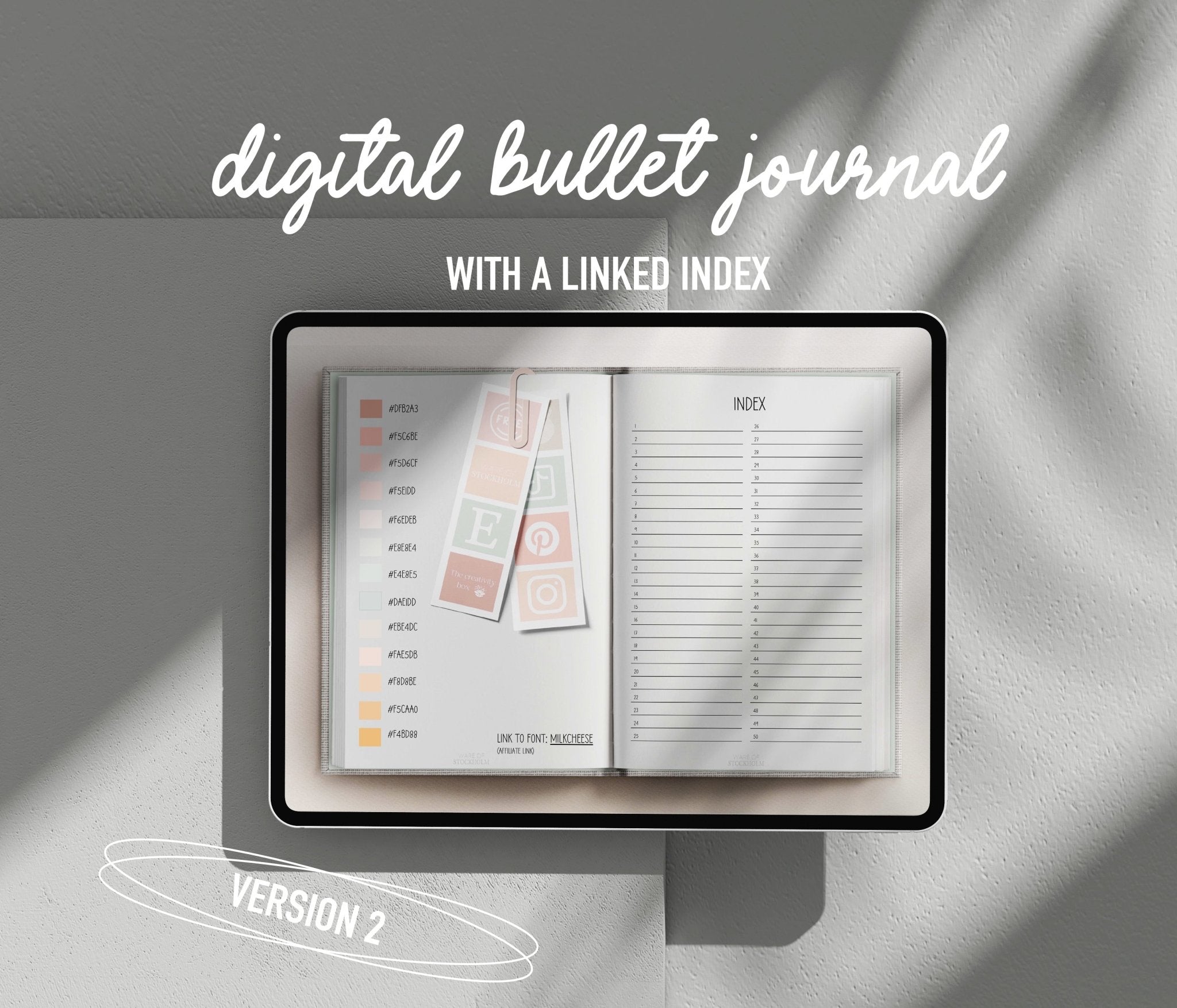 Realistic Digital Journal with Stickers & Templates. – Ware of